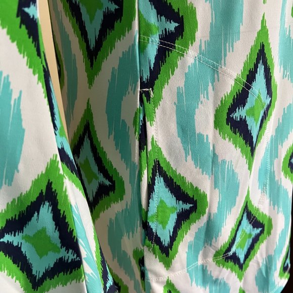 Macbeth Collection Blue & Green Hooded Swimsuit Coverup, sz XS - Picture 5 of 10